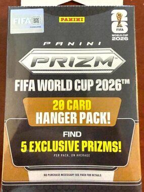 2026 Panini Prizm FIFA World Cup Soccer 20-Card Hanger Pack – Sealed